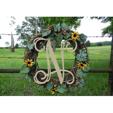 Classic 26 Letters Wooden Ornament White Pain Party Garden Decoration 8CM Height